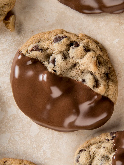 Dipped Chocolate Chip Cookies